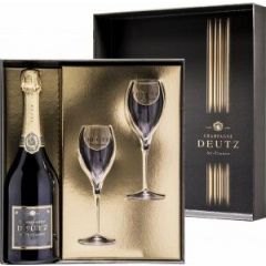 Champagne Deutz - Brut 'Classic' - Bouteille (75cl) in geschenkdoos met 2 flutes