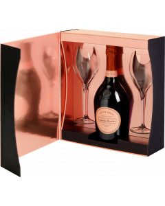 Laurent Perrier - Cuvee Rosé Brut - Bouteille (75cl) in geschenkdoos met 2 flutes