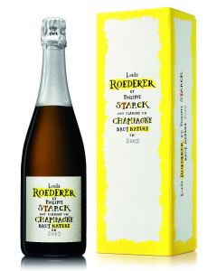 Louis Roederer - Brut Nature – Philippe Starck (2012) - Bouteille (75cl) in luxe geschenkdoos