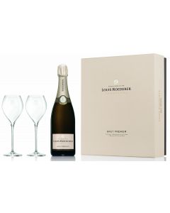 Louis Roederer - Brut Premier - Bouteille (75cl) in giftbox with 2 flutes
