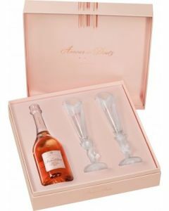 Champagne Deutz - Amour de Deutz  Rosé (2008) - Bouteille (75cl) in geschenkdoos met 2 flutes