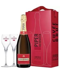Piper-Heidsieck - Brut - Bouteille (75cl) met 2 Flutes